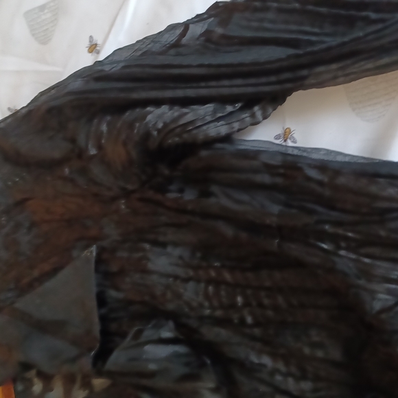 Black sheer evening top - Picture 6 of 11